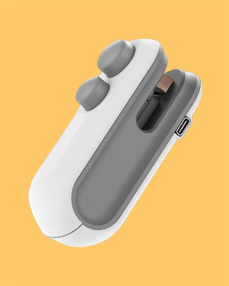 OCEANWORLD Best  Portable Mini Sealing Machine 2 in 1 USB Rechargeable